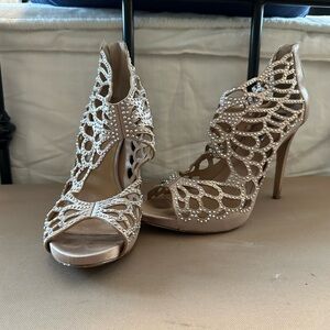 Sparkly studded heels